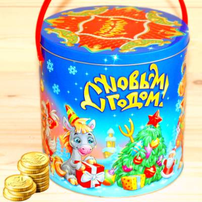 Недорогой детский новогодний подарок 1000 грамм в Пушкино