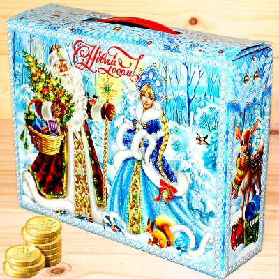 Недорогой детский новогодний подарок 1000 грамм в Пушкино