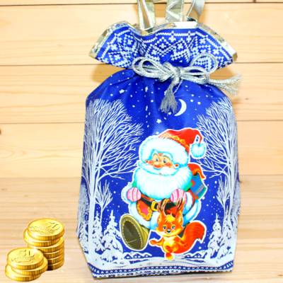 Сладкий новогодний подарок в мешочке  в Пушкино