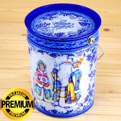 Премиум подарок в жестяной упаковке на Новый 2026 год в Пушкино