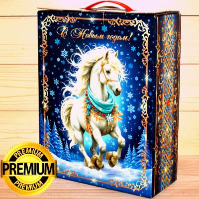 Премиум подарок в картонной упаковке на Новый 2026 год в Пушкино