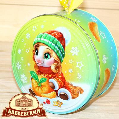 Сладкий новогодний подарок Бабаевский в жестяной упаковке в Пушкино