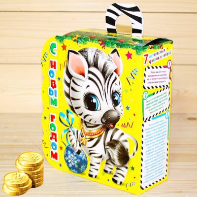 Сладкий новогодний подарок детям с символом 2026 года в Пушкино