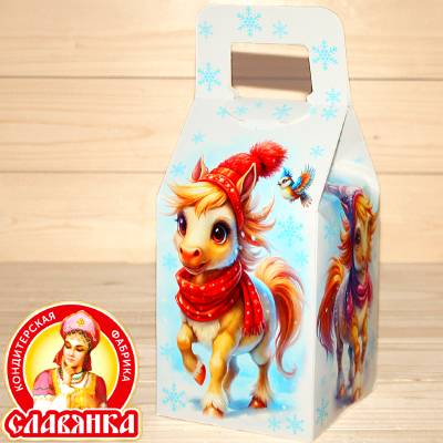 Детский новогодний подарок в картонной упаковке от Славянки в Пушкино