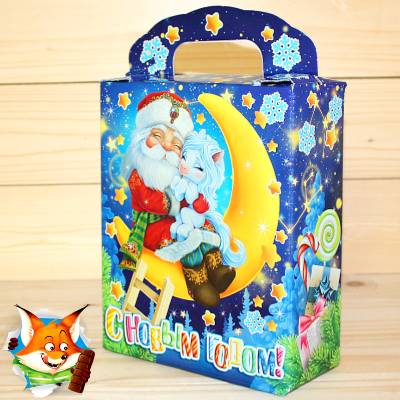 Сладкий новогодний подарок в картонной упаковке 2026 года в Пушкино