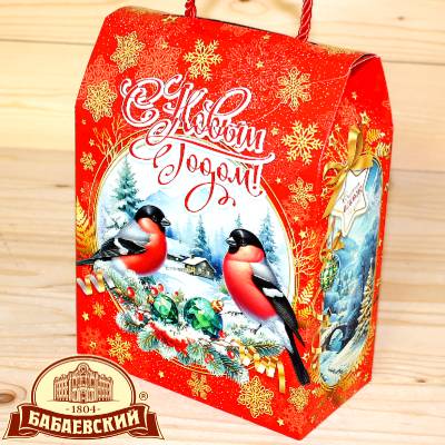 Бабаевский сладкий новогодний подарок -Снегири 2026 в Пушкино
