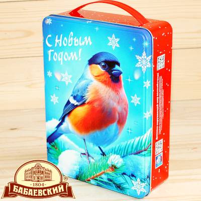 Сладкий новогодний подарок к жестяном кейсе Бабаевский в Пушкино