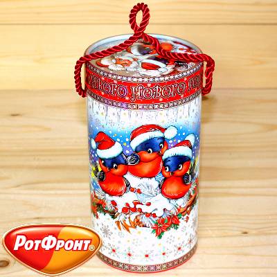 Сладкий новогодний подарок от Рот-Фронт в картонной упаковке в Пушкино