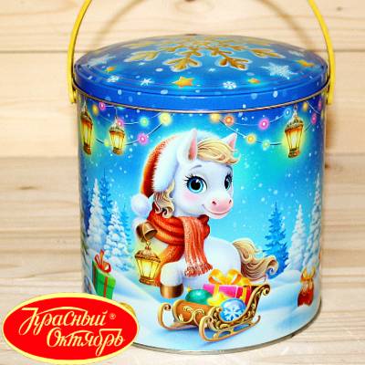Подарок в жестяной упаковке от Красного Октября весом 1000 грамм в Пушкино