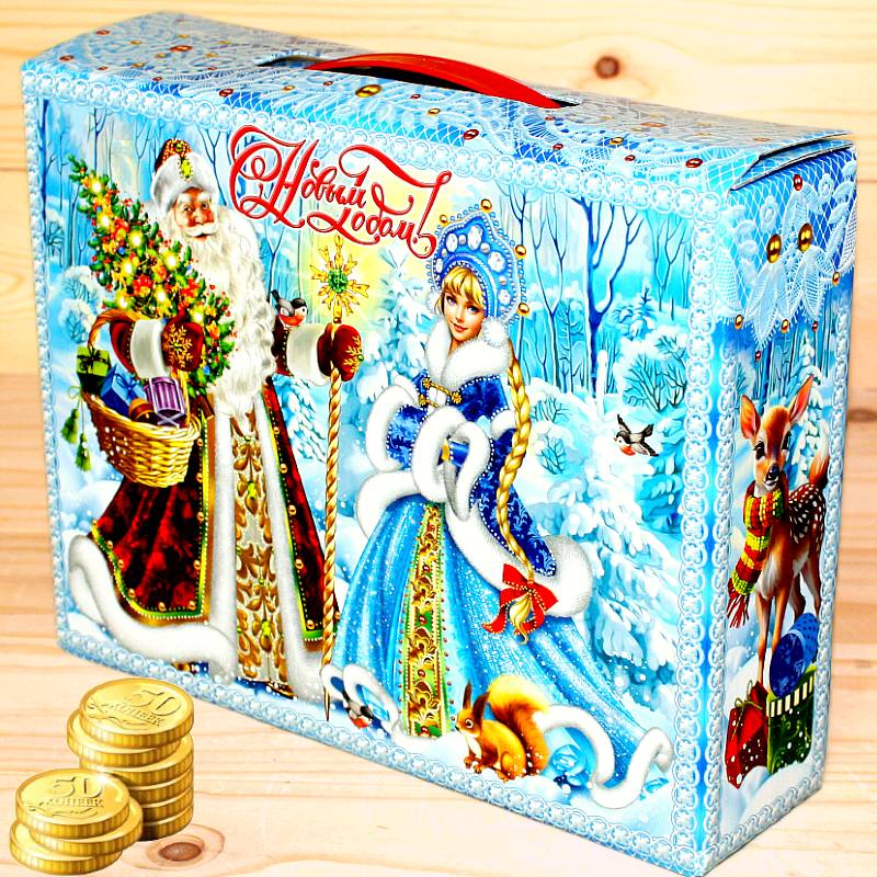 Недорогой детский новогодний подарок 1000 грамм в Пушкино