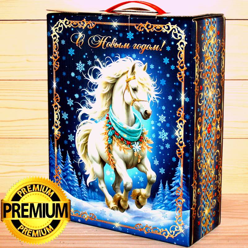 Премиум подарок в картонной упаковке на Новый 2026 год в Пушкино