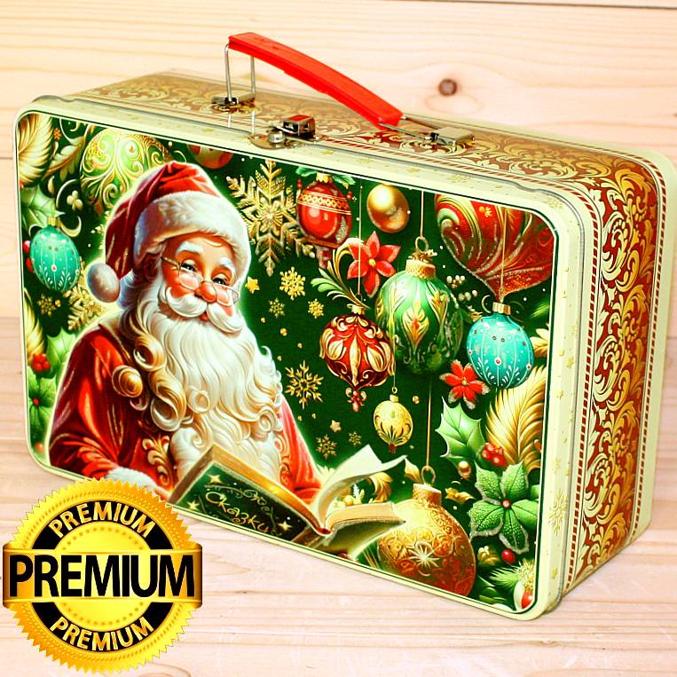 Премиум подарок в жестяной упаковке на Новый 2026 год в Пушкино