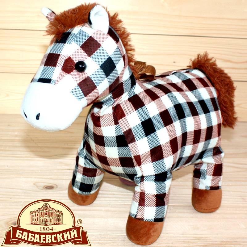 Детский новогодний подарок с конфетами Лошадка в Пушкино